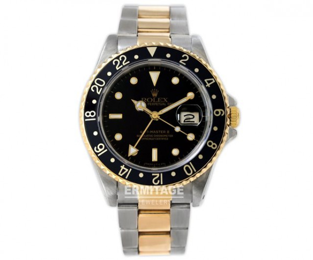 Pre-Owned Rolex GMT-Master II 16713 Gold & Steel 1990